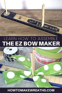 We've been hearing some feedback that when you put together your EZ Bow Maker, the pegs keep falling off. That's frustrating! We've created a brief video showing how to put together your new handy bow maker!