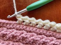 Quick & Easy One Row Crochet Border - Sweet Potato 3