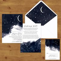 STARRY NIGHT Celestial Wedding Invitations