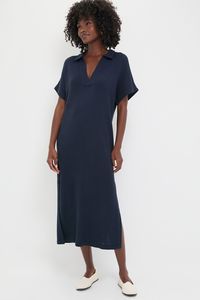 Navy Knit Maren Polo Dress | Pomander Place