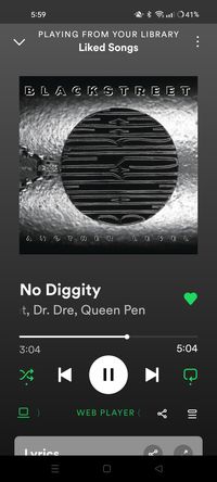 no diggity by blackstreet ft dr dre and queen pen spotify