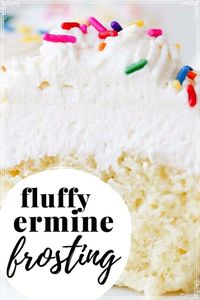 This perfect ermine frosting recipe uses a cooked flour base, which makes it light and airy like whipped cream but incredibly stable!