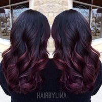 Burgundy ombre on Instagram @ mirror_mirror_onthewall