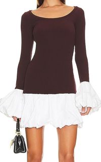 Amazon.com: Women's 2024 Fall Dress Sexy Crew Neck Puffy Long Sleeve Bubble Party Club Bodycon Mini Dresses : Clothing, Shoes & Jewelry