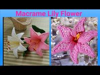 How To Make Macrame Lily Flower/ Flowers Fom Macrame / DIY Easy - YouTube