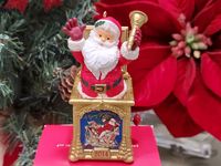 Hallmark Santa Certified Keepsake Ornament 2014. This ornament is in perfect condition and still in the original box. Santa is in a Jack-in-the-Box and has just popped out with his bell. Designed by Ken Crow.