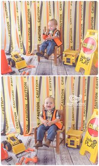 "Bob the builder .....can you fix it?? Bob the builder...yes you can!". Can't you just hear that song come through in this 1st Birthday Construction Themed Cake Smash? Andrew is turning 1 and his parents decided on a construction theme for the party and cake smash! Andrew is a member of my 1st Year…