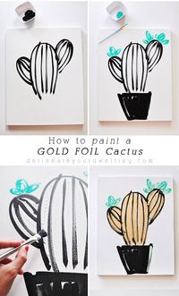 See easy step by step instructions to create inexpensive wall art. Tips on how to draw or paint a simple Succulent artwork or even a cactus in just a few simple steps! You can become your very own artist. Delineate Your Dwelling