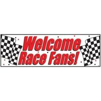 $5.29 - Welcome Race Fans Giant Banner Car Racing Birthday Party Decoration #ebay #Home & Garden