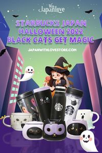 This spooky new design from Starbucks Japan is sure to get you in the mood for Halloween! The black cats on those mugs and tumblers are sure to bring good luck, and with a little magic they've got their eyes set on some delicious treats. Get your hands on one of these before they disappear! #starbucksjapan #halloween2022 #starbucksmugs #starbuckstumblers #japanwithlove