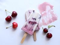 Coconut, Cherry and Vanilla Bean Ice Pops