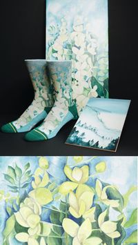 Cassia flower blooms for your feet by artist Maia Negre.