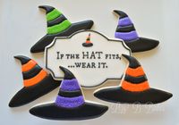 Witch Hat If the Hat Fits... Halloween Cookies by LizyBsbakeshop