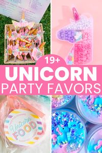 Are you planning a unicorn birthday party? If so, let's plan out your unicorn party favors! In this guide, we will cover unicorn party favors like adopt a unicorn, what's your unicorn name, DIY unicorn party favors, DIY unicorn favors in goodie treat bags, unicorn tags and boxes, rainbow unicorn favor ideas and more!