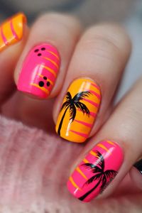 This post is about palm tree nail designs! Palm tree nails are the perfect nail idea if you’re looking for a tropical vibe to wear for your summer nails. Palm tree nail art can be styled in a huge variety of ways with different colors and designs, and these 30 palm tree nail designs include lots of bright palm tree nail ideas, easy going neutral palm tree nails, and beach inspired palm tree nails that make the perfect good vibes summer manicure to wear this upcoming season!