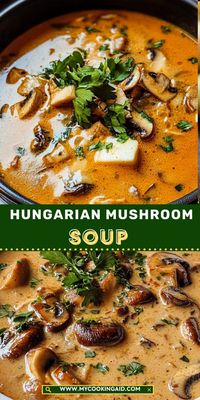 A Flavorful Soup Recipe You’ll Love Description: Discover the cozy goodness of Hungarian Mushroom Soup! This creamy, earthy soup is bursting with rich flavors and the perfect balance of spices. A great dish for chilly days or when you need a taste of homey comfort.