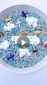 Jessica Telgenhoff on Instagram: "We created this super fun “Up in the Sky” sensory bin using our Surf’s Up mix, cotton balls, airplanes, and other things that fly. My kiddos had a blast with this one! It’s a fantastic way to spark their imagination and keep them engaged for hours. Plus, it’s so easy to put together and provides endless opportunities for creative play. Give it a try and watch your little ones soar with excitement!

✈️☁️🚁🎈

#SensoryPlay #CreativePlay #KidsActivities #ParentingHacks #MomLife #DadLife #EarlyLearning #ImaginativePlay #DIYProjects #FunForKids #ParentingTips #FamilyFun #ChildhoodUnplugged #HandsOnLearning #PlayToLearn #ToddlerLife #PreschoolActivities #EducationalPlay #IndoorActivities #UpInTheSky"