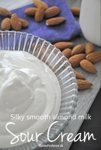 Almond milk sour cream (vegan, dairy free, soy free)