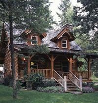 Standout Small Log Cabin Plans . . . BIG THINGS in small packages!