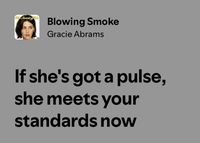 blowing smoke the secret of us gracie abrams