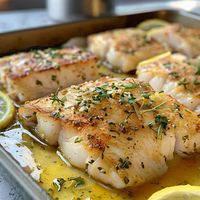 Garlic and Lemon Baked Cod