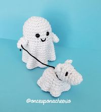 Amigurumi Ghost Walking Dog Crochet Pattern