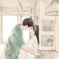 13 ilustraciones de Haruna Hiraizumi sobre los momentos que mantienen enamorada a una pareja 9