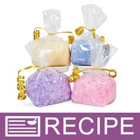 Simple and quick recipe for bright and aromatic bath salts. To use, simply sprinkle 1-2 tablespoons under running bath water.