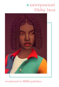 Savvysweet Libby Locs Recolored | Cubersims on Patreon