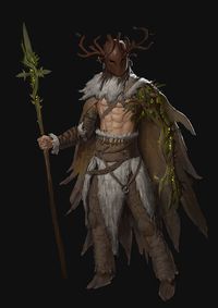 Lost his left arm and a portion of his face after releasing a Blighted Eladrin named Xyreqis from her tree prison (stole the idea for Xyreqis from Hexxus in Ferngully). Now he has been charged by an ancient Satyr to find and re-seal Xyreqis back in her eternal prison (yeah turns out this is one of those creatures that does need to be sealed away as she literally cannot die, an ancient red dragon could burn her to ash and she would just regrow herself in a few hours).