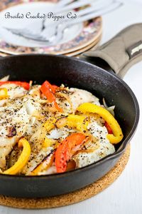 Broiled Cracked Pepper Cod