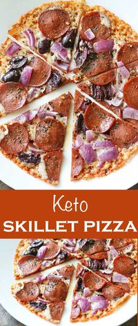 Keto Skillet Pizza Recipe - Grandma Best Recipes