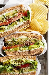 I used to work at a sandwich shop where we crafted these delightful veggie sandwiches, packed with fresh cucumbers, crunchy sprouts, juicy tomatoes, and creamy avocados. Truly a paradise for vegetable lovers.