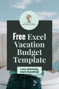 Want to spend less time planning, and more time traveling? Get this free downloadable Excel vacation budget template with areas for you to input each line item expense. This spreadsheet will calculate the total cost of your trip for you! It can also tell you how much a trip costs per person. Use this Excel spreadsheet for your trip budget and take some of the trip planning stress away! | trip planning tips | vacation budget tips | excel spreadsheet free | download spreadsheet | for beginners