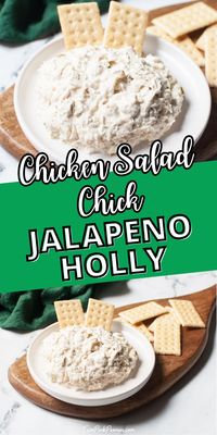 Chicken Salad Chick's Jalapeno Holly chicken salad is the one with a little spice thanks to the jalapenos. This easy copycat recipe tastes just like the restaurant version! You'll love it with crackers or toast and it is a great chicken salad recipe to prep for lunches. 