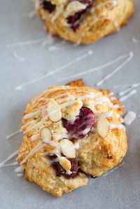 Cherry Almond Scones | tablefortwoblog.com