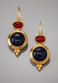 Double Circle Drop Earrings