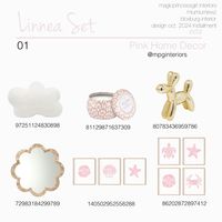 Linnea Set Pink Home Decor Bloxburg #bloxburg #bloxburgdecalcodes #bloxburgtutorial #bloxburghouseideas #bloxburgdecor #housedecor #decals #bloxburgdecals #trending #viralpost #home #room #house #decor