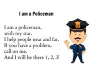 I am a Police Man song for preschool unit