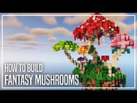 (52) How to Build Fantasy Mushrooms in Minecraft - YouTube