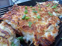 Cheese Rosti from Food.com: This delicious layered potato and cheese recipe comes from Basel, Switzerland. Enjoy!