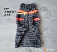 My Hobby Is Crochet: Ribby Dog Sweater| Free Crochet Sweater for small Dogs