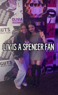 spencer posted a video of her meeting liv, and liv said that she watches her videos whenever she feels down <3