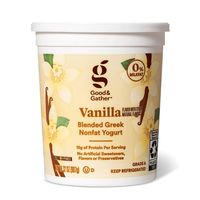 Greek Vanilla Nonfat Yogurt - 32oz - Good & Gather™ : Target