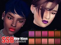 SSB  ew Wave Lipstick | Make Up | 10 Swatches | by SavageSimBaby via TSR | Sims 4 | TS4 I Maxis Match | MM | CC