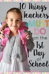 Teachers are always teaching rules and procedures, but to start your school year off right you must do these 10 things on the 1st day of school!