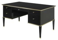 Black Lacquered Desk - Dering Hall