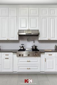 Buy high quality kitchen cabinets in Classic White style online.