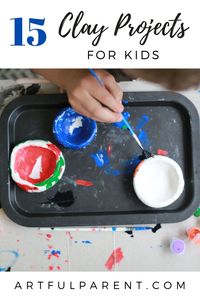 We love air dry clay and have used it for years! Here are our top 15 air dry clay projects for kids that are easy and fun. clay art projects for kids | clay art project for children | easy clay art ideas | air dry clay ideas | sculpting ideas for kids #clayprojects #kidsart