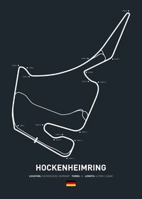 'Hockenheimring' Poster Print by Denyon Emmens | Displate